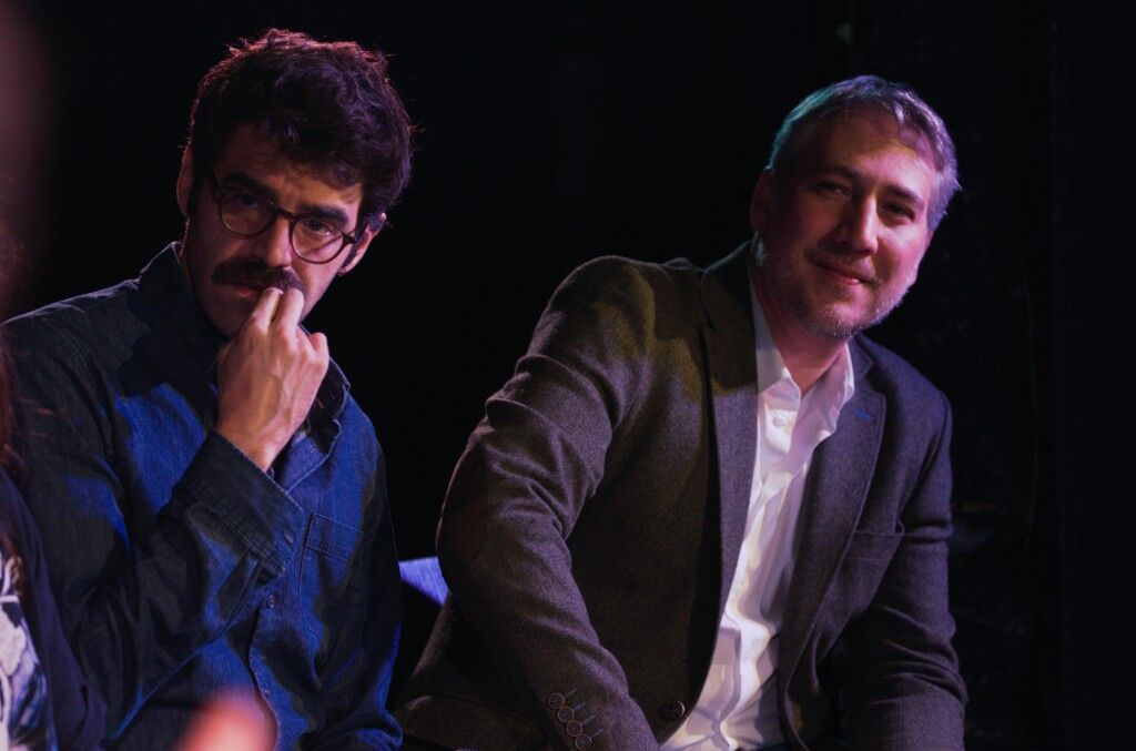 alberto ammann y david verdaguer en el encuentro de los premios feroz